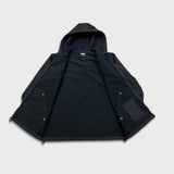 Dickies Genuine Jacket Mens Large Black Lined Workwear Hooded Windbreaker