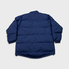 Vintage 90s Nike Sportswear Jacket Mens Large Blue Swoosh Full Zip Puffer Coat