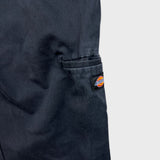 Dickies Pants Mens 34x28 Black Skinny Straight Workwear Casual Chino Trousers