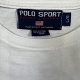 Vintage 1998 Polo Sport Ralph Lauren T Shirt Men Large White Canada Championship