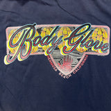 Vintage 90s Body Glove T Shirt Mens XL Blue Hermosa Beach CA Surf Sun Faded Tee