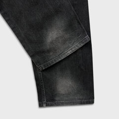 Vintage 90s Levi's 516 Jeans Mens 33x32 Black Slim Fit Straight Leg Faded Denim Pants