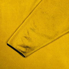 Vintage Y2K Nike Sportswear Fleece Mens XL Yellow Swoosh 1/4 Zip USA Pullover Jacket
