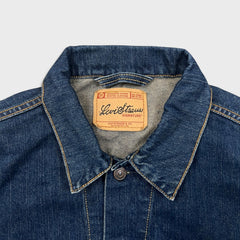 Signature by Levi Strauss Denim Type III Jacket Mens Medium Blue Coat Trucker