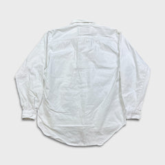 Vintage 90s Levi's Denim Shirt Mens Medium White Red Tab Light Wash Button Up