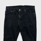 Levi's 511 Jeans Mens 36x32 Black Slim Fit Mid Rise Dark Wash Stretch Denim Pants