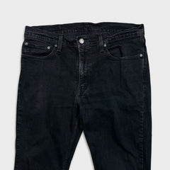 Levi's 511 Jeans Mens 36x32 Black Slim Fit Mid Rise Dark Wash Stretch Denim Pants