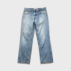 Vintage Y2K Levi's 516 Jeans Mens 34x30 Blue Slim Straight Leg Faded Light Wash Denim Pants