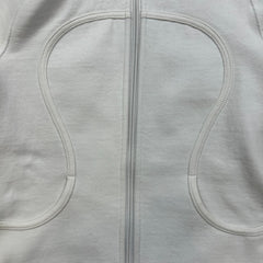 Lululemon Scuba Hoodie Womens Size 6 White Full Zip Hooded Sweater