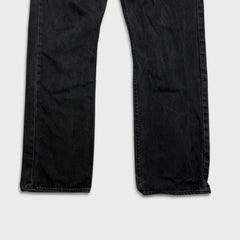 Levi's 501 Jeans Mens 36x30 Black Original Straight Leg Dark Wash Denim Pants