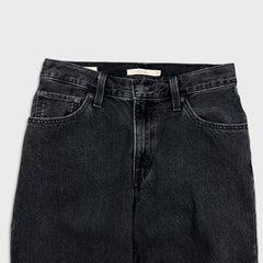 Levi's Jeans Womens 28x31 Black Baggy Dad Dark Wash Faded Denim Pants