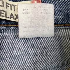 Vintage Y2K Levi's 550 Jeans Mens 32x27 Blue Relaxed Fit Straight Leg Medium Wash Baggy Denim Pants