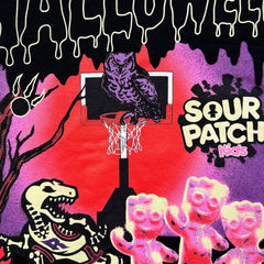 October's Very Own x Toronto Raptors T Shirt Mens Large Black Sour Patch Kids Glow Up Halloween Tee
