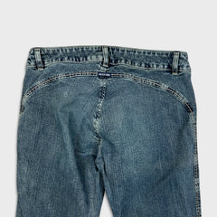 Silver Jeans Womens 32x35 Blue Flare Leg Bootcut Low Rise Dark Wash Y2K Denim Pants
