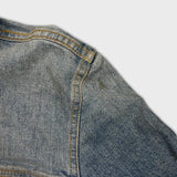 Vintage 90s Tommy Hilfiger Denim Jacket Womens XS Blue Western Trucker