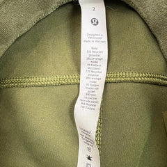 Lululemon Softstreme Relaxed High-Rise Pant Womens Size 2 Green Taper Leg Jogger