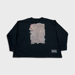 SS20 WE11DONE Long Sleeve Shirt Mens Small Black Oversized Graphic Tee