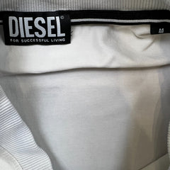 Diesel T Shirt Mens Medium White Grunge Short Sleeve Graphic Tee