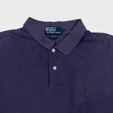 Vintage 90s Polo Ralph Lauren Shirt Mens Large Purple Pony Faded Preppy Shot Sleeve
