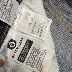 Levi's 502 Jeans Mens 32x28 Blue Regular Taper Fit Dark Wash Stretch Denim Pants