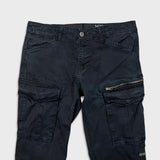 G-Star Raw Pants Mens 34x32 Black Straight Fit Casual Utility Cargo Trousers