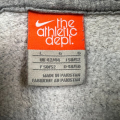Vintage Y2K Nike Sportswear Hoodie Mens Large Gray Swoosh Full Zip Hooded Sweater