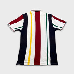 Vintage 90s Chaps Ralph Lauren Golf Polo Shirt Mens Large White Crest Striped