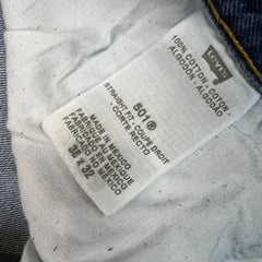 Levi's 501 Jeans Mens 38x32 Blue Original Fit Straight Medium Wash Denim Pants