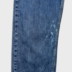 Levi's 505 Jeans Mens 38x30 Blue Regular Fit Straight Leg Medium Wash Denim Pants