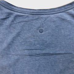 Lululemon Love Tee Fade V Shirt Womens XL Blue Relaxed Short Sleeve Tee