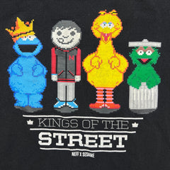 Neff x Sesame Street T Shirt Mens Medium Black Graphic Cartoon Short Sleeve Tee