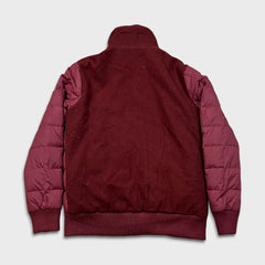 Tommy Hilfiger Jacket Mens Medium Red Full Zip Outdoor Down Heavy Bomber Coat