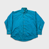 Vintage 90s Chaps Ralph Lauren Shirt Mens Large Blue Faded Casual Button Up