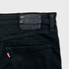 Levi's 511 Jeans Mens 34x34 Black Slim Fit Mid Rise Dark Wash Stretch Denim Pants