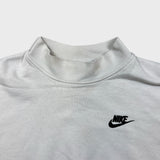 Nike Sportswear Sweatshirt Womens Medium White Mock Neck Crop Pullover