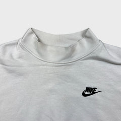 Nike Sportswear Sweatshirt Womens Medium White Mock Neck Crop Pullover