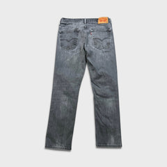 Levi's 541 Jeans Mens 32x29 Grey Athletic Taper Faded Stone Wash Denim Pants