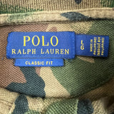 Polo Ralph Lauren Shirt Mens Large Green Camo Pony Classic Preppy Short Sleeve Polo Shirt