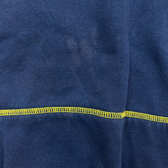 Vintage 90s Pony Hoodie Men XL Blue Embroidered Logo Thrashed Hooded Sweater