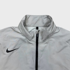 Nike Golf Jacket Mens Large Grey Sportswear 1/2 Zip Lightweight Short Sleeve