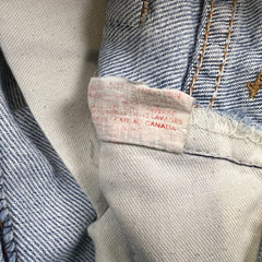 Vintage 90s Levi's 531 Jeans Womens 24x30 High Rise Taper Leg Light Wash Denim Pants