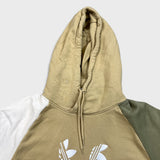 Adidas Hoodie Mens Large Beige Originals Multi Trefoil Pullover Hooded Sweater