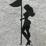 Vintage 90s Steve & Barrys Golf T Shirt Mens Large Gray Getting It Up And In The Hole Humor Funny Tee