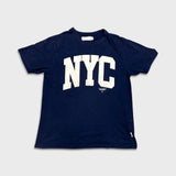 Black Chocoolate NYC T Shirt Mens Medium Blue Collegiate Arch Logo Tee