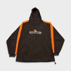 Cleveland Browns Fleece Mens XL Brown NFL Football Pullover Jacket