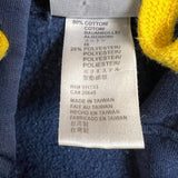 Vintage 90s Pony Hoodie Men XL Blue Embroidered Logo Thrashed Hooded Sweater