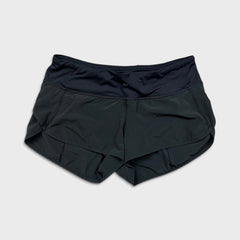 Lululemon Speed Up Low Rise Lined Running Shorts Womens Size 4 Black Athletic