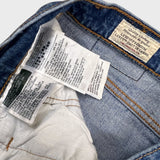 Levi's 501 S Jeans Womens 29x28 Blue Skinny Taper Leg Light Wash Distressed Denim Pants