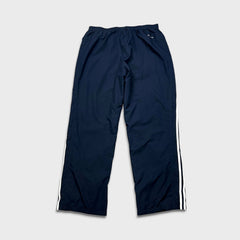 Vintage Y2K Adidas Track Pants Mens XL Blue 3 Stripes Spell Out Relaxed Straight Jogger