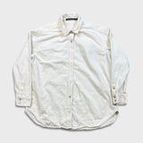 Calvin Klein Jeans Denim Shirt Mens Large White Casual Western Button Up